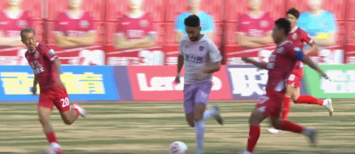 半场：延边龙鼎0-0陕西联合，双方难觅良机，冯伯元染红